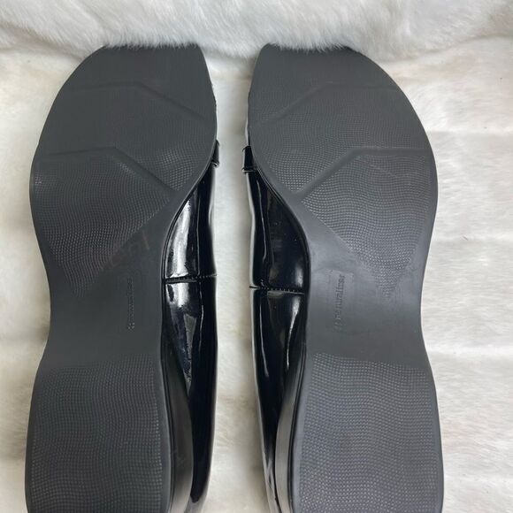 Naturalizer black patent faux leather slip on wedge shoes size 11 gently used. - Picture 10 of 10